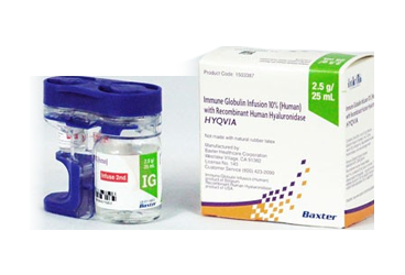 HYQVIA 2,5 G / 25 ML SC KULLANIM ICIN INFUZYONLUK COZELTI ICEREN FLAKON (2 FLAKON)